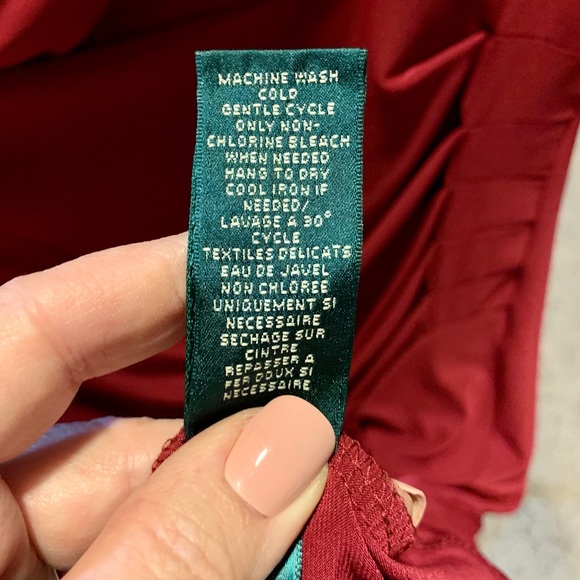 Ralph Lauren Bordeaux Jersey Dress - Picture 5 of 7